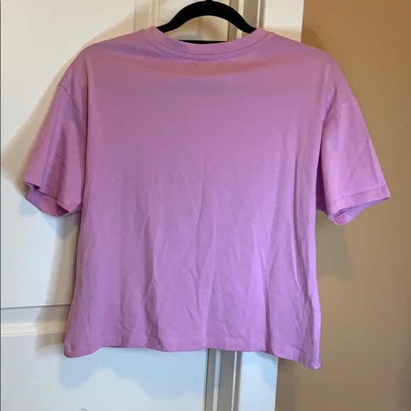 Lavander tee shirt with a tie on the front! - Picture 3 of 3